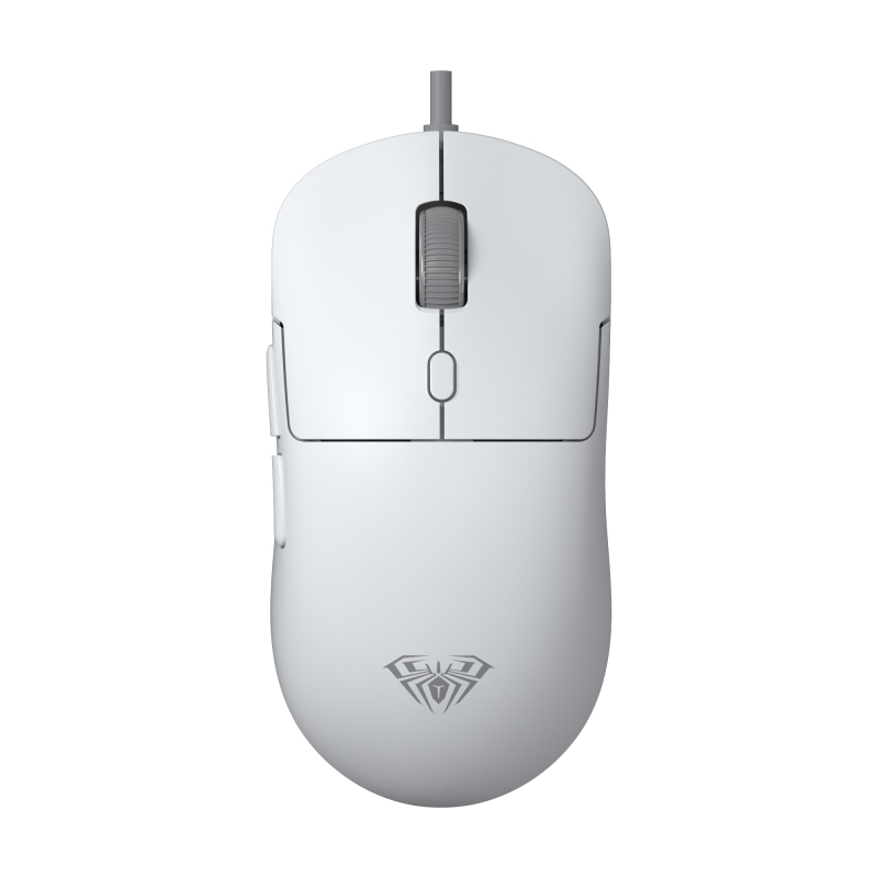 Aula S35 7200 DPI RGB Efektli Makrolu USB Kablolu Gaming Oyuncu Mouse Beyaz - 1