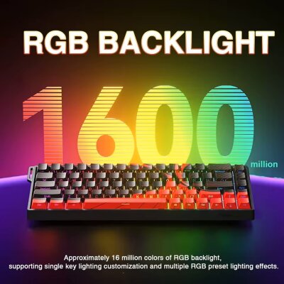 Aula Win68 He Pro Manyetik Klavye Rapid Trigger Xingyi Switch 8000Hz RGB TKL Hot Swap Oyuncu Klavyesi Gri - 4