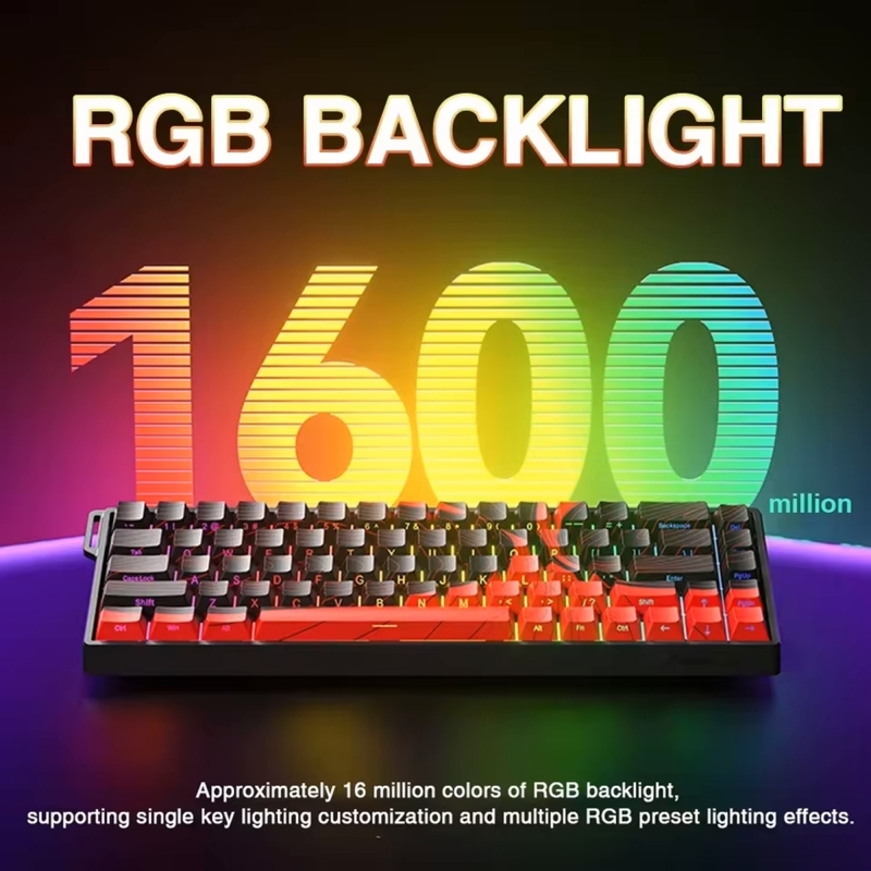 Aula Win68 He Pro Manyetik Klavye Rapid Trigger Xingyi Switch 8000Hz RGB TKL Hot Swap Oyuncu Klavyesi Gri - 4