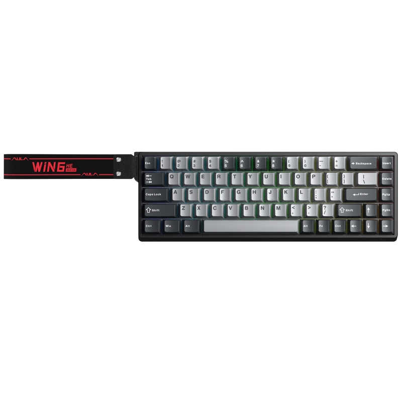 Aula Win68 He Pro Manyetik Klavye Rapid Trigger Xingyi Switch 8000Hz RGB TKL Hot Swap Oyuncu Klavyesi Gri - 7