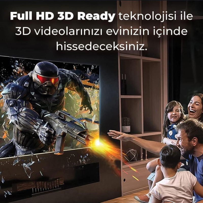 Bix 4K@60Hz 18 Gbps Veri Aktarım Destekli Yüksek Hızlı HDMI 2.0 & Ethernet Kablosu 2 Metre - 3