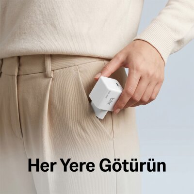 Bix BX1P46G 45W GaN Kompakt Şarj Aleti Type-C PPS/AVS Destekli Hızlı Şarj Cihazı Beyaz - 6