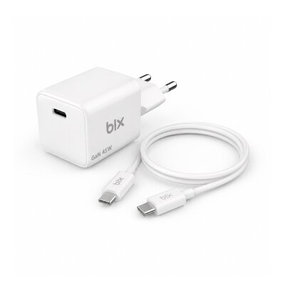 Bix BX1P46G GaN 45W Kompakt Şarj Aleti Type-C PPS/AVS Destekli Hızlı Şarj Cihazı ve 1.2 Metre Type-C Kablo - 7