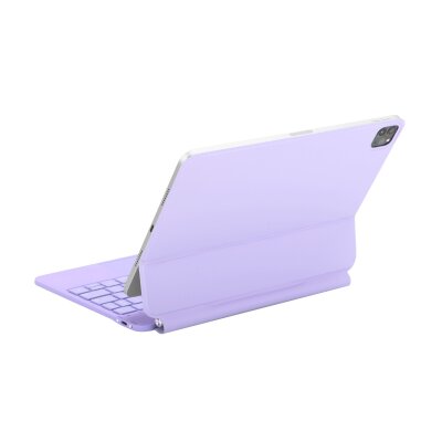 Bix IK06 Manyetik Bluetooth Klavyeli İpad Kılıfı, Dokunmatik Yüzeyli, 7 Renk Aydınlatmalı, İpad Air 10.9″/11″ İpad Pro 11″ Uyumlu Mor - 8