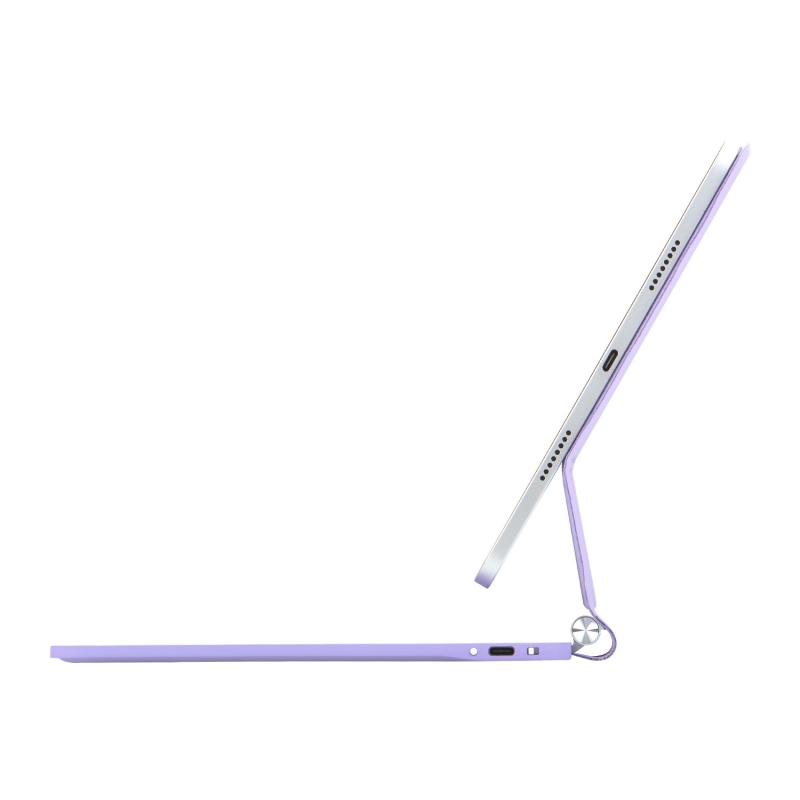 Bix IK07 Manyetik Bluetooth Klavyeli İpad Kılıfı Çoklu Dokunmatik Yüzeyli 7 Renk Aydınlatmalı İnce Tasarım İpad10. Nesil İpad 11 A16 Uyumlu Mor - 9