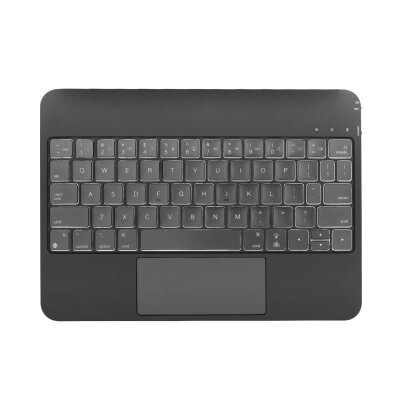 Bix IK07 Manyetik Bluetooth Klavyeli İpad Kılıfı Çoklu Dokunmatik Yüzeyli 7 Renk Aydınlatmalı İnce Tasarım İpad10. Nesil İpad 11 A16 Uyumlu Siyah - 15