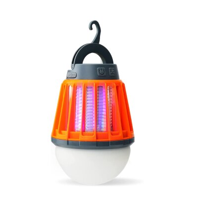 Bix KL01 Şarj Edilebilir Sivrisinek Kovucu Kamp Lambası Ultraviyole LED Elektronik Zapper Taşınabilir Fenerli IPX6 Su Geçirmez Böcek Kovucu Turuncu - 7