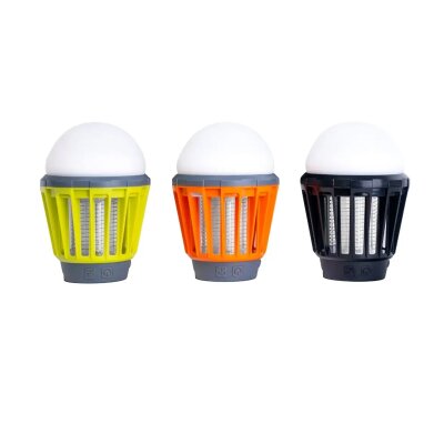 Bix KL01 Şarj Edilebilir Sivrisinek Kovucu Kamp Lambası Ultraviyole LED Elektronik Zapper Taşınabilir Fenerli IPX6 Su Geçirmez Böcek Kovucu Turuncu - 8