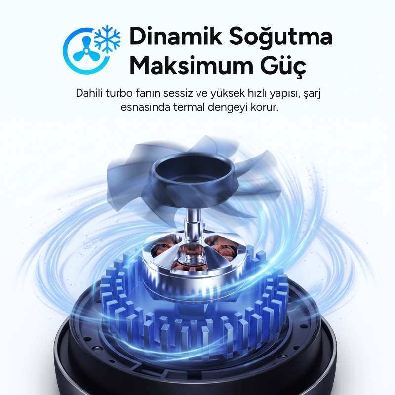 Juo 25W Qi2 iPhone Apple Watch Airpods Magsafe Uyumlu Manyetik Kablosuz Şarj İstasyonu Soğutucu Fanlı LED Işıklı Masaüstü Şarj Standı Turuncu - 6