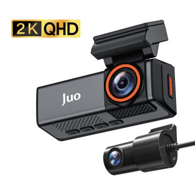 Juo C20 2K QHD Ön + FHD Arka 2 Kameralı WiFi GPS HDR Araç Kamerası Ekranlı 170° Geniş Açı Gece Görüş Araç içi Kamera - Juo