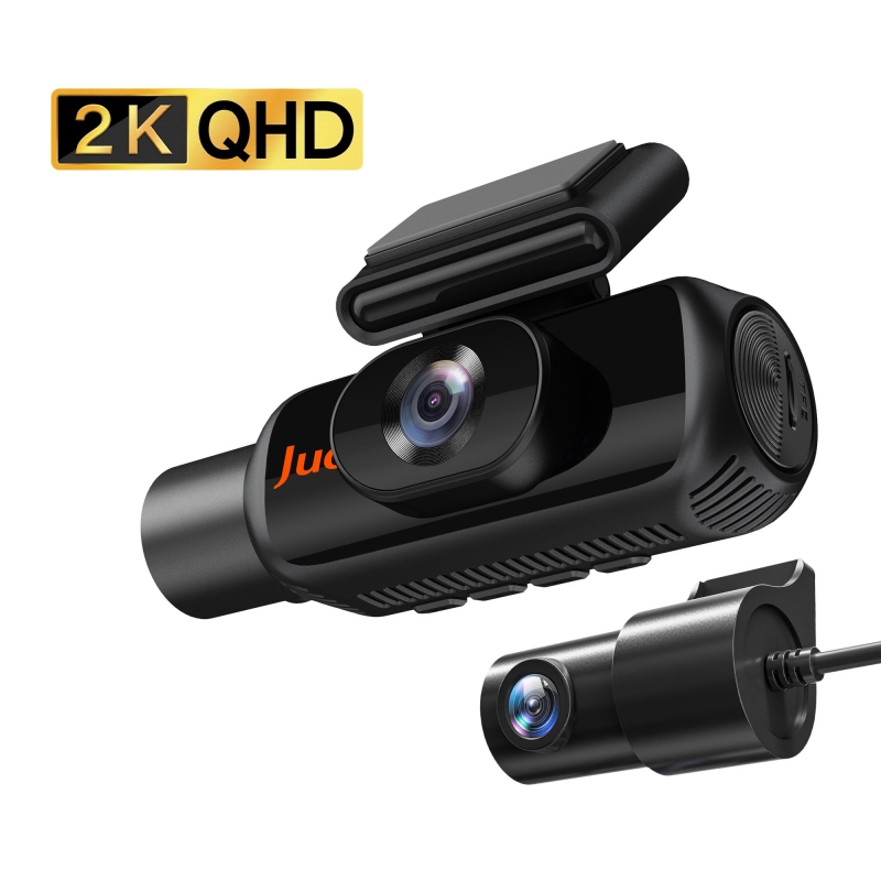 Juo C30 2K QHD Ön + FHD iç + FHD Arka 3 Kameralı WiFi GPS HDR Araç Kamerası Ekranlı 170° Geniş Açı Gece Görüş Araç içi Kamera - 1