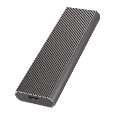 Juo JHD35 M.2 SATA ve NVMe SSD Dual Protocol Disk Kutusu Type-C USB 3.1 10Gbps Alüminyum 4TB Destekli Harici SSD Disk Kutusu - Juo