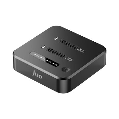 Juo JHD38 Dual M.2 NVMe SSD Offline Clone Docking Station 16TB Type-C 10Gbps USB 3.2 Klon Fonksiyonlu Disk İstasyonu - Juo