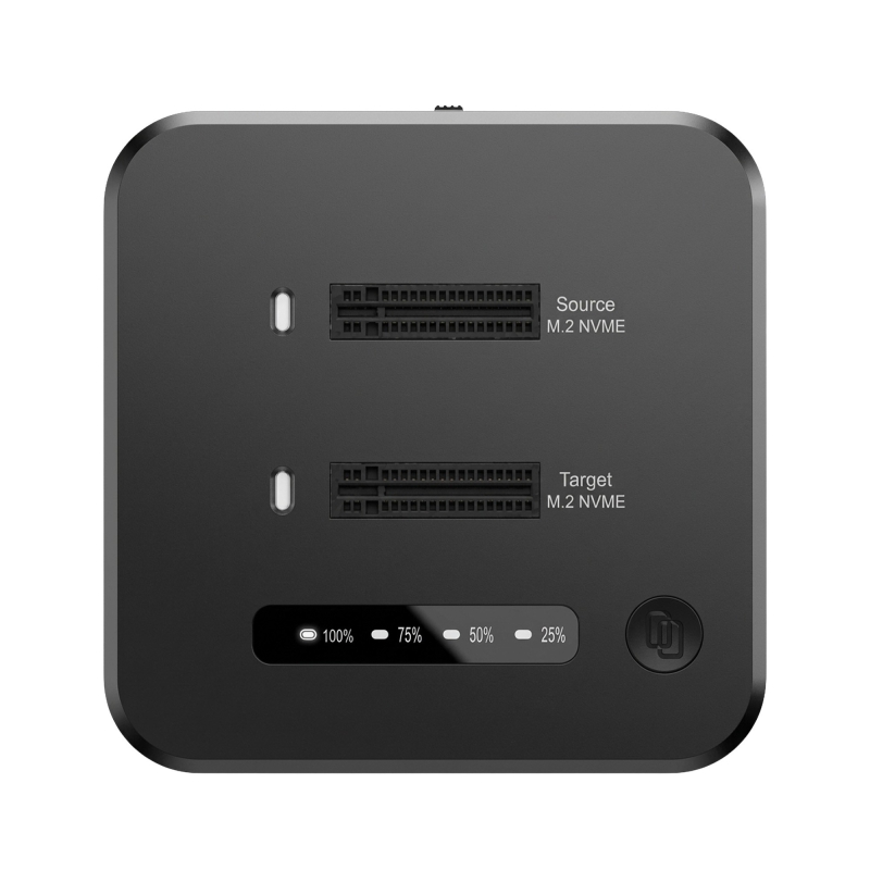 Juo JHD38 Dual M.2 NVMe SSD Offline Clone Docking Station 16TB Type-C 10Gbps USB 3.2 Klon Fonksiyonlu Disk İstasyonu - 6