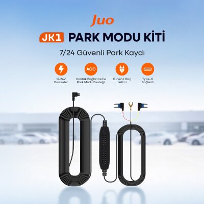 Juo JK1 Araç Kameraları İçin Type-C Park Modu Bağlantı Kiti - 2