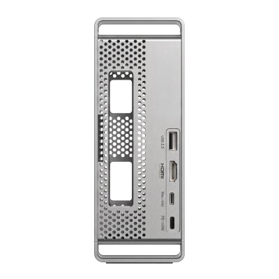 Juo Mac Mini M6, M5 Pro, M4 için Dock Station NVMe SSD Kutusu USB Çoklayıcı Hub 10Gbps 4K 60Hz HDMI SD/TF 4.0 Kart Okuyucu 100W PD Alüminyum Stand - 9