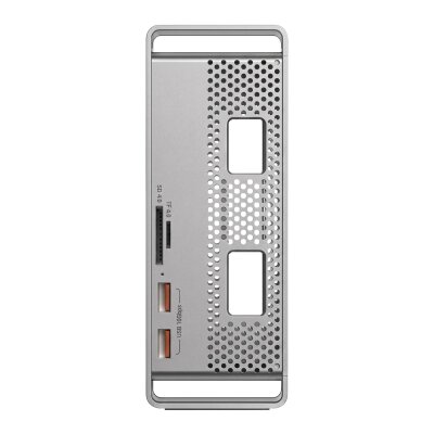 Juo Mac Mini M6, M5 Pro, M4 için Dock Station NVMe SSD Kutusu USB Çoklayıcı Hub 10Gbps 4K 60Hz HDMI SD/TF 4.0 Kart Okuyucu 100W PD Alüminyum Stand - 10