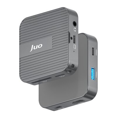 Juo MagSafe Uyumlu Type-C Hub 2230 NVMe SSD Kutusu 4K ProRes Kayıt 4K 60Hz HDMI PD 100W PD SD/microSD Kart Okuyucu AUX 10Gbps USB 3.2 Çoklayıcı Dönüştürücü - Juo