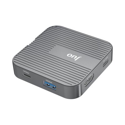 Juo MagSafe Uyumlu Type-C Hub 2230 NVMe SSD Kutusu 4K ProRes Kayıt 4K 60Hz HDMI PD 100W PD SD/microSD Kart Okuyucu AUX 10Gbps USB 3.2 Çoklayıcı Dönüştürücü - 9
