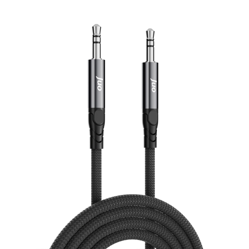 Juo Stereo 3.5mm TRS Jack Örgülü Aux Ses Kablosu 2 Metre - 5