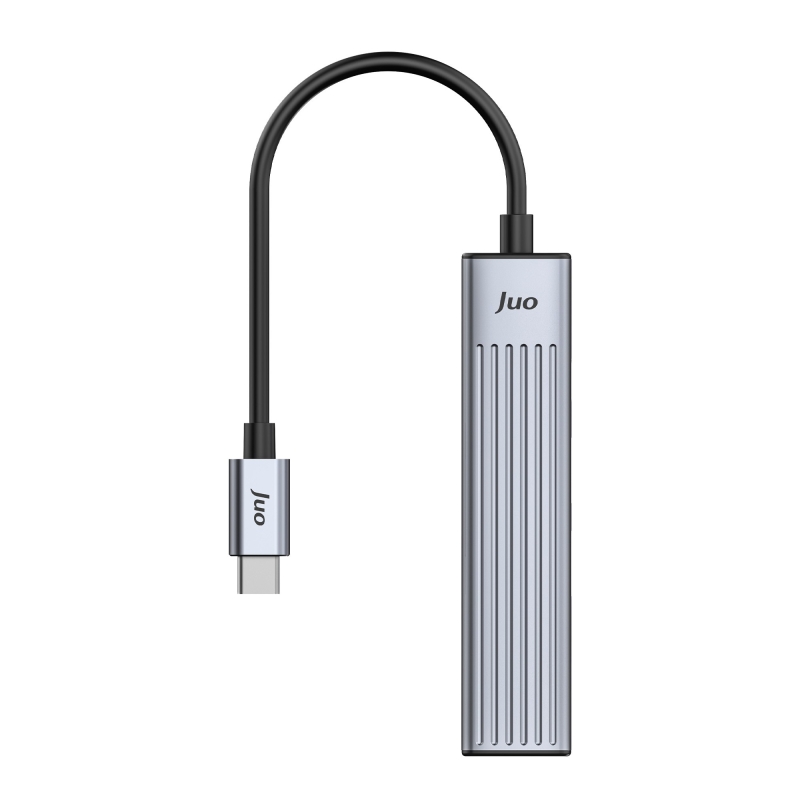 Juo Type-C 4 Portlu 1x USB-A 1x Type-C RJ45 Gigabit Ethernet 100W PD Şarj Girişi Çoklayıcı Dönüştürücü Hub - 7
