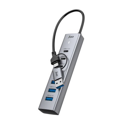 Juo Type-C ve USB-A 7 Portlu 4*USB-A 3*Type-C 5Gbps USB 3.2 Çoklayıcı Hub Dönüştürücü - 6