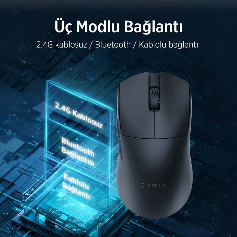 Philips Evnia SPK9718B Lightweight PAW3950 Sensör 36000 DPI 3 Modlu Gaming Oyuncu Mouse Siyah - 5