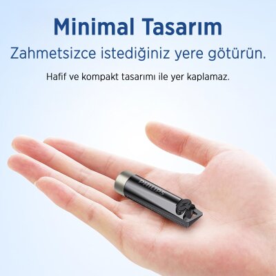 Philips SFL1121 100 Lümen 10 Modlu Çok Amaçlı UV Işıklı ve Acil Durum Mini Anahtarlık Kamp El Feneri - 2