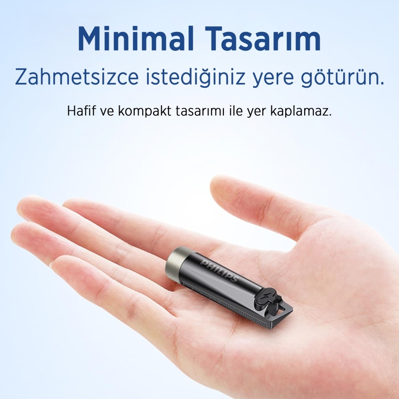 Philips SFL1121 100 Lümen 10 Modlu Çok Amaçlı UV Işıklı ve Acil Durum Mini Anahtarlık Kamp El Feneri - 2