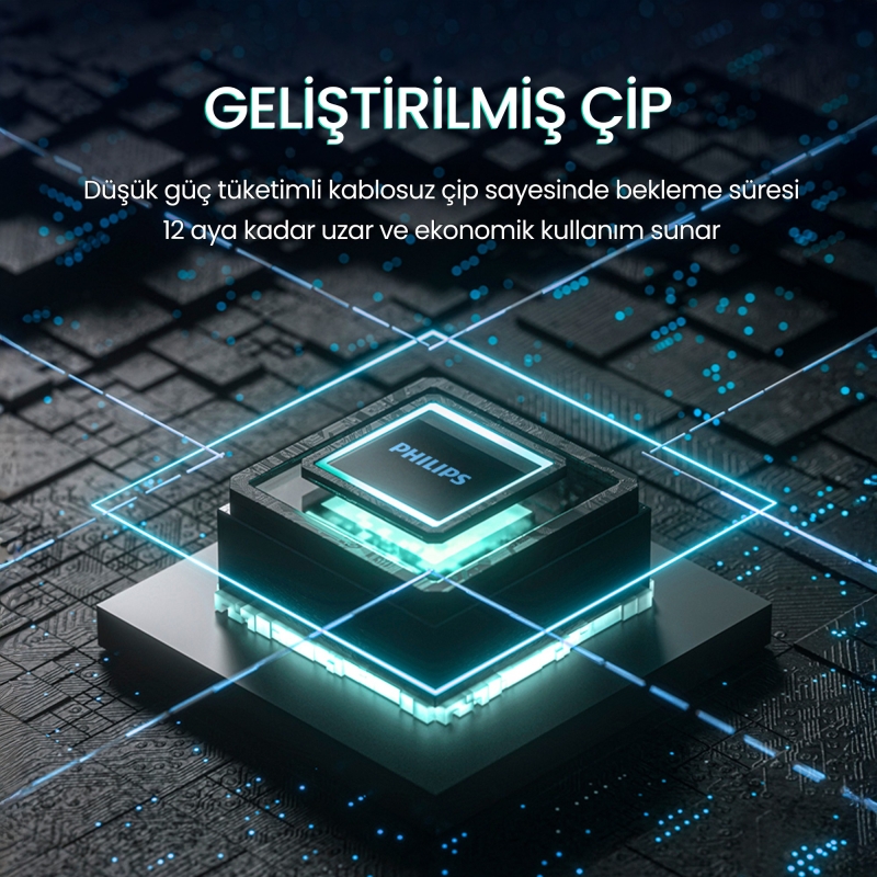 Philips SPT6318 2.4GHz Kablosuz Multimedia Sessiz Türkçe Q Klavye Mouse Seti Siyah - 5
