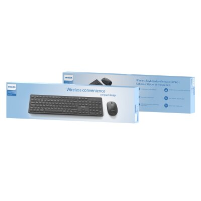 Philips SPT6318 2.4GHz Kablosuz Multimedia Sessiz Türkçe Q Klavye Mouse Seti Siyah - 9