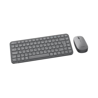 Philips SPT6338BT Bluetooth ve 2.4GHz Kablosuz Türkçe Q Klavye Mouse Seti Gri - 3