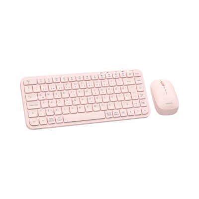 Philips SPT6338BT Bluetooth ve 2.4GHz Kablosuz Türkçe Q Klavye Mouse Seti Pembe - 3