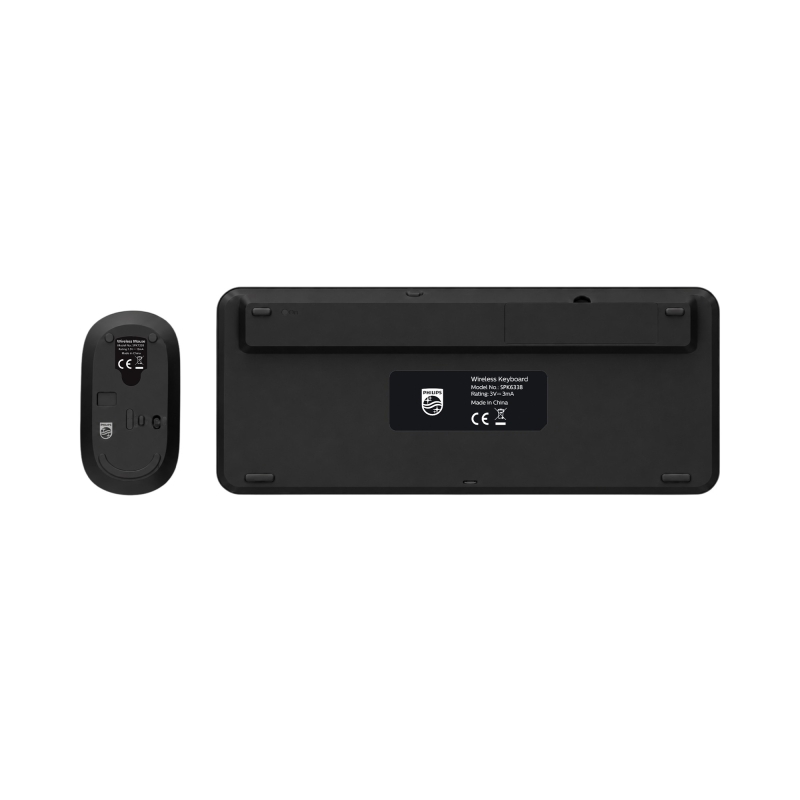 Philips SPT6338BT Bluetooth ve 2.4GHz Kablosuz Türkçe Q Klavye Mouse Seti Siyah - 8