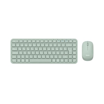 Philips SPT6338BT Bluetooth ve 2.4GHz Kablosuz Türkçe Q Klavye Mouse Seti Yeşil - Philips