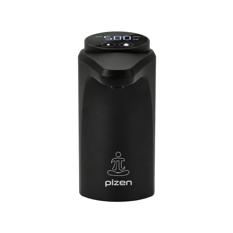 Pizen Flow Şarjlı Otomatik Damacana Su Pompası TDS Ölçer 250ml 500ml 1L 2L Ölçü Özellikli Siyah - 1