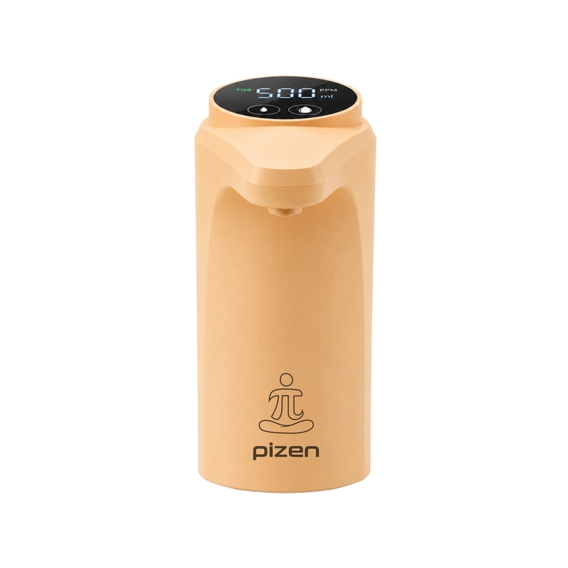 Pizen Flow Şarjlı Otomatik Damacana Su Pompası TDS Ölçer 250ml 500ml 1L 2L Ölçü Özellikli Turuncu - 1