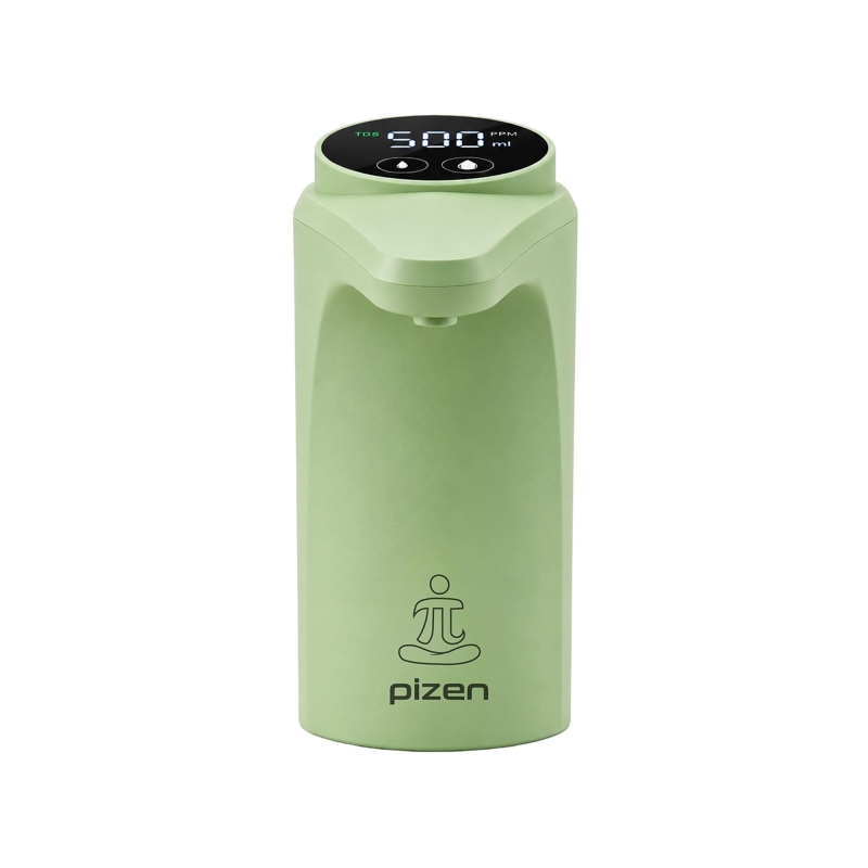 Pizen Flow Şarjlı Otomatik Damacana Su Pompası TDS Ölçer 250ml 500ml 1L 2L Ölçü Özellikli Yeşil - 1