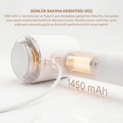 Pizen Wax Pro 6 Bıçaklı Şarjlı Tüy ve Tiftik Temizleme Makinesi Dahili Tüy Toplama Rulosu 2’si 1 Arada - 3