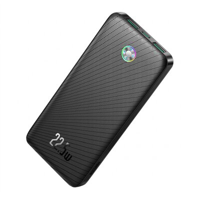 Rocoren 10000mAh 22.5W Powerbank PD Hızlı Şarj, 3 Çıkışlı USB-C + Çift USB-A Tablet ve Telefonlarla Uyumlu Taşınabilir Şarj Cihazı Siyah - Rocoren