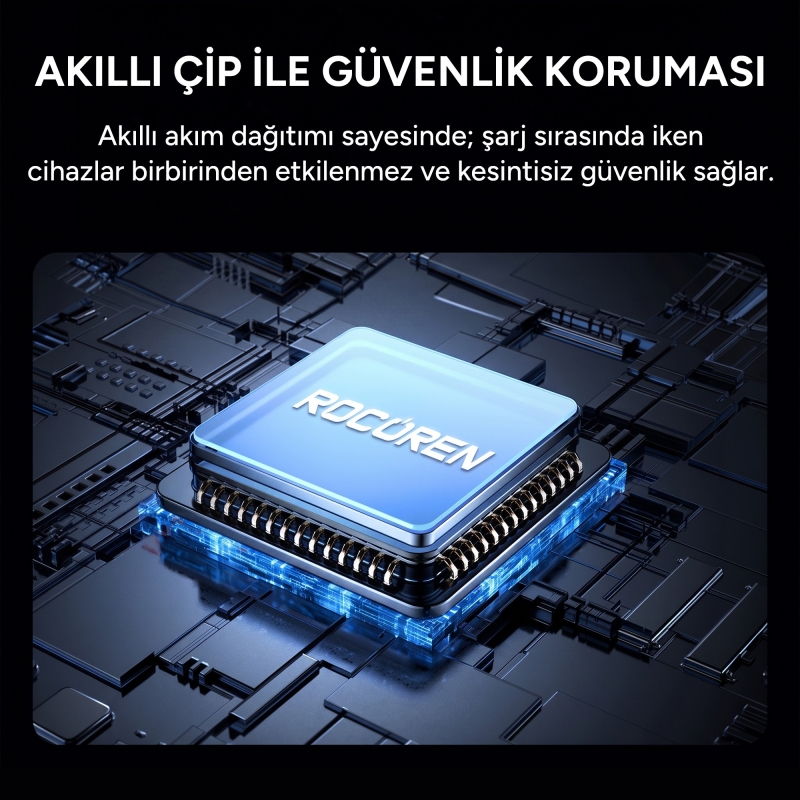 Rocoren 15W Katlanabilir iPhone Airpods Apple Watch MagSafe Uyumlu Kablosuz Şarj Cihazı Stand - 6