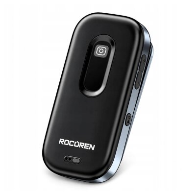 Rocoren 3'ü 1 Arada Bluetooth 5.4 Ses Alıcı ve Verici Adaptör Yaka Klipsli Micro SD Kart Girişli 3.5mm AUX Araç Kiti ve Kamera Kumandası - Rocoren