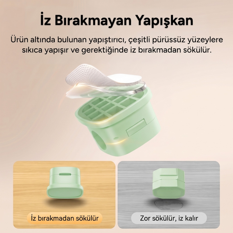 Rocoren 6'lı Manyetik Kablo Düzenleyici ve Tutucu Klips Seti Kendinden Yapışkanlı Masaüstü ve Araç İçi Kablo Sabitleyici Yeşil - 6