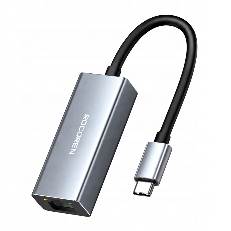 Rocoren Type-C 1000Mbps Gigabit Ethernet RJ45 LAN Ağ Dönüştürücü Sürücüsüz Tak-Çalıştır Adaptör - 1