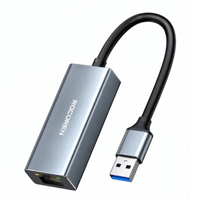 Rocoren USB-A 1000Mbps Gigabit Ethernet RJ45 LAN Ağ Dönüştürücü Sürücüsüz Tak-Çalıştır Adaptör - Rocoren