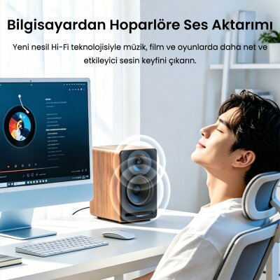 VegGieg 3.5mm Aux To 2 RCA Hi-Fi Ses Kablosu 3 Metre - 3