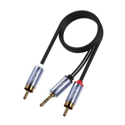 VegGieg 3.5mm Aux To 2 RCA Hi-Fi Ses Kablosu 3 Metre - 9