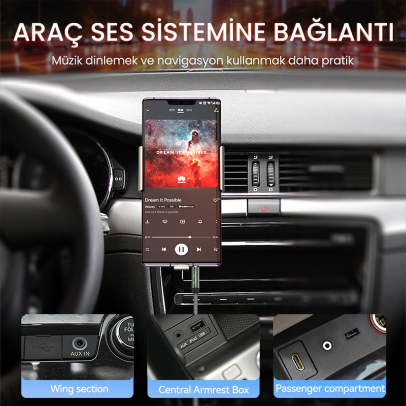 VegGieg 3.5mm Jack TRS Hi-Fi Örgülü AUX Ses Kablosu 5 Metre - 4