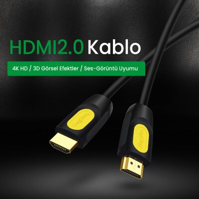 VegGieg 4K 30Hz 18Gbps HDR ARC HDCP Destekli HDMI 2.0 Kablo 30 Metre - 4