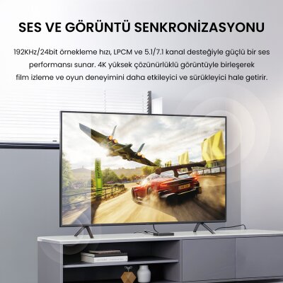 VegGieg 4K 30Hz DisplayPort (DP) to HDMI Çevirici Dönüştürücü - 3